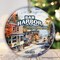 Charming Bar Harbor Street Ornament and Holiday Decoration, Maine Keepsake and Present